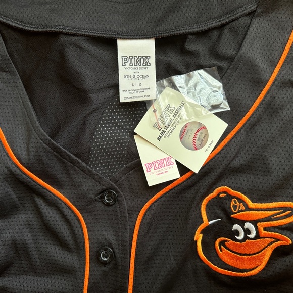 Victoria’s Secret PINK Baltimore Orioles Jersey. Sz L. NWT - Picture 4 of 4